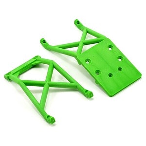 Traxxas Skid plates front and rear (green) TRA3623A
