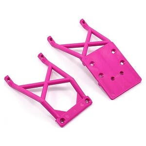 Traxxas Skid plates front and rear (pink) TRA3623P
