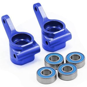 Traxxas Steering Blocks Rustler/Stampede/Bandit (Alum Blue) (2) TRA3636A
