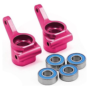 Traxxas Steering Blocks Rustler/Stampede/Bandit (Alum Pink) (2) TRA3636P