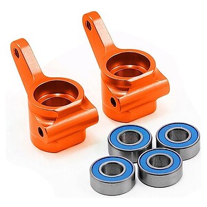 Traxxas Steering Blocks Rustler/Stampede/Bandit (Alum Orange) (2) TRA3636T