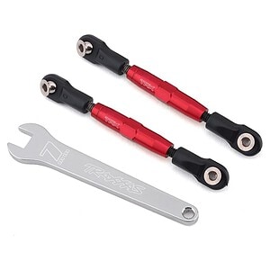 Traxxas Rear Camber Links (TUBES Red 7075-T6 Alum) (73mm) (2) TRA3644R