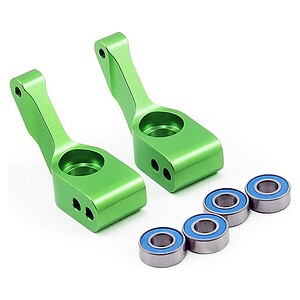 Traxxas Stub Axle Carriers Rustler/Stampede/Bandit (Alum Green) (2) TRA3652G
