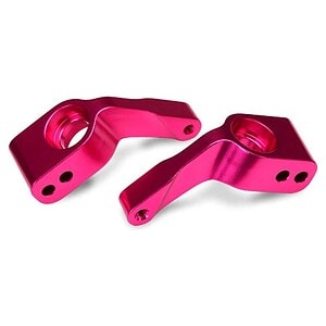 Traxxas Stub Axle Carriers Rustler/Stampede/Bandit (Alum Pink) (2) TRA3652P
