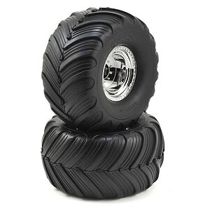 Traxxas Tires & Wheels Glued Desert Racer Black Orange Beadlock BFGoodrich Baja KR3 TRA3665X