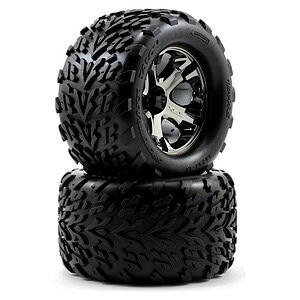 Traxxas Tires & Wheels Glued (2.8) All-Star Chrome Alias (Electric Rear) TRA3669A