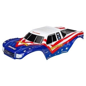 Traxxas Bigfoot Red White and Blue Officially Licensed Replica (Painted Decals Applied) Body Pre-Painted