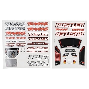 Traxxas Decal sheets Rustler TRA3716