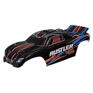 Traxxas Rustler VXL Orange (Painted Decals Applied) Body Pre-Painted