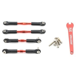 Traxxas Turnbuckles Alum (Red) Camber Links F 39mm R 49mm (2 Each) TRA3741X