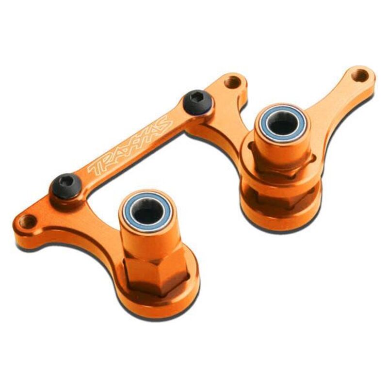Traxxas Steering Bellcranks Drag Link (Orange 6061-T6 Alum) w/Bearings TRA3743T