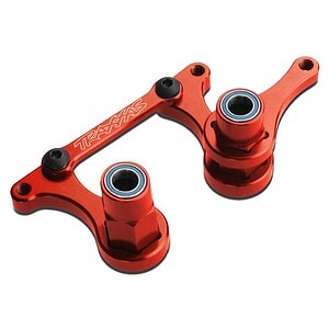 Traxxas Steering Bellcranks Drag Link (Red 6061-T6 Alum) w/Bearings TRA3743X