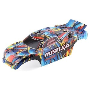 Traxxas Rustler Rock n Roll (Painted Decals Applied) Body Pre-Painted