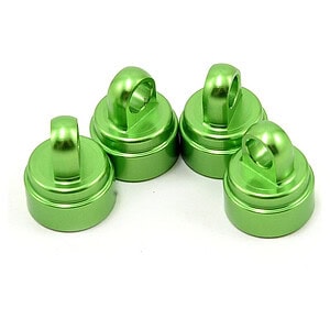 Traxxas Shock caps aluminum (green-anodized) (4) (fits all Ultra Shocks) TRA3767G