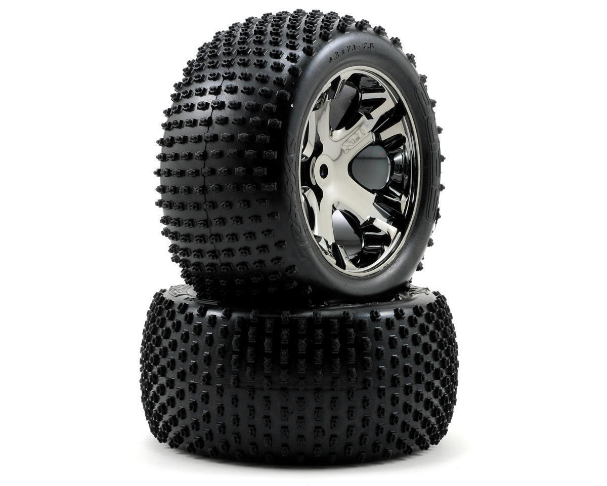 Traxxas Tires & Wheels Glued (2.8) All-Star Black Chrome Paddle (Electric Rear TSM) TRA3770A - tra3770a-jpg Traxxas Tires & Wheels Glued (2.8) All-Star Black Chrome Paddle (Electric Rear TSM) TRA3770A