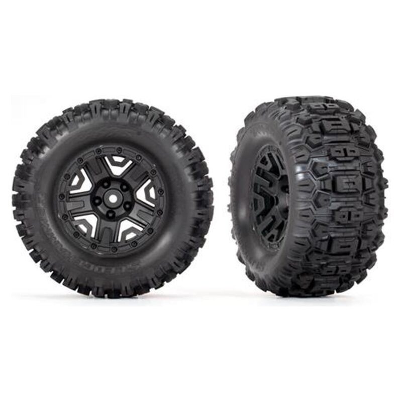 Traxxas Tires & Wheels Glued Black Blue Beadlock Maxx MT (17mm Splined TSM) TRA3778 - tra3778-jpg Traxxas Tires & Wheels Glued Black Blue Beadlock Maxx MT (17mm Splined TSM) TRA3778