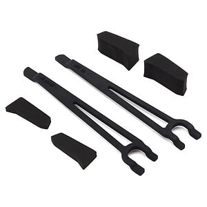 Traxxas Battery Hold Downs (Left/Right) (2) w/Foam Spacers (Tall Multi-Cell) TRA3927X