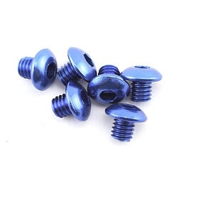 Traxxas Screws 4x4 button-head machine aluminum (blue) (hex drive) (6) TRA3940