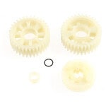 Replacement gears for RC cars, durable plastic with precise engineering.