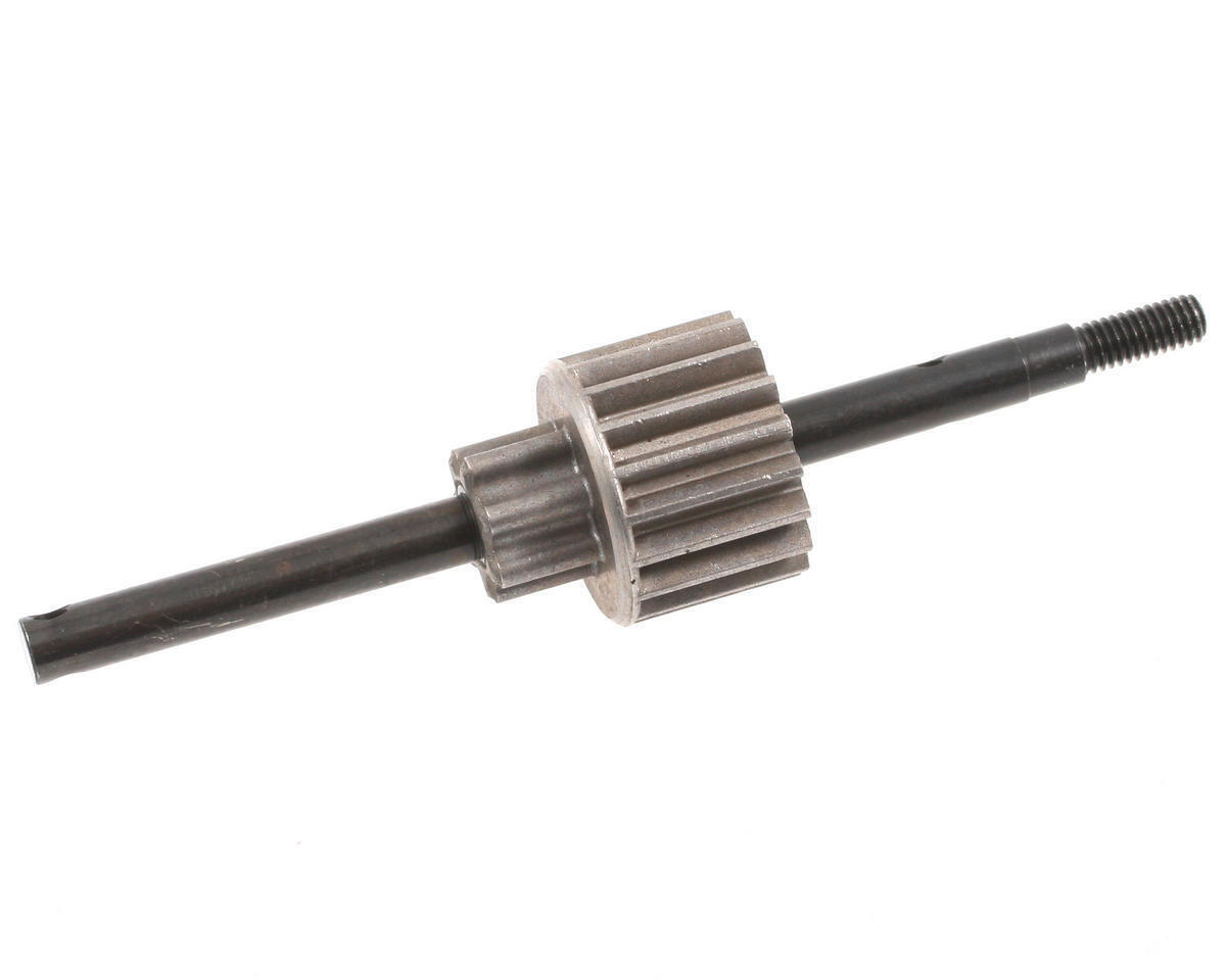 Traxxas Input shaft/ drive gear assembly (18-tooth steel top gear) TRA3992