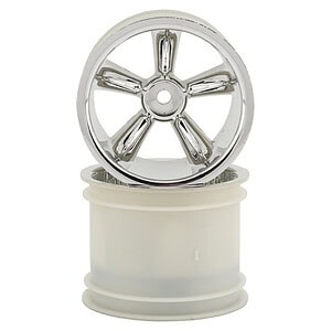 Traxxas TRX Pro-Star chrome wheels (2) (rear) (for 2.2 tires) TRA4172