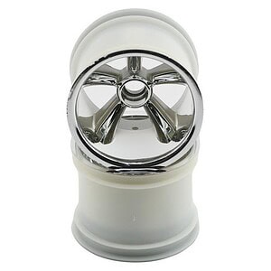 Traxxas TRX Pro-Star chrome wheels (2) (front) (for 2.2 tires) TRA4174