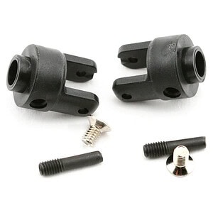 Traxxas Differential output yokes black (2)/ 3x5mm countersunk screws (2)/ screw pin (2) TRA4628R