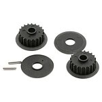 Traxxas Pulleys 20-groove (middle) (2)/ flanges (2) axle pins (2) TRA4895