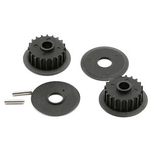 Traxxas Pulleys 20-groove (middle) (2)/ flanges (2) axle pins (2) TRA4895