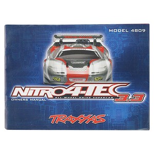 Traxxas Owners manual Nitro 4-Tec (with TRX 3.3 Racing Engine) TRA4899R