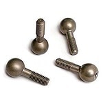 Traxxas Pivot balls hard anodized 7075 T-6 aluminum (4)/ pivot ball cap (4) TRA4933X