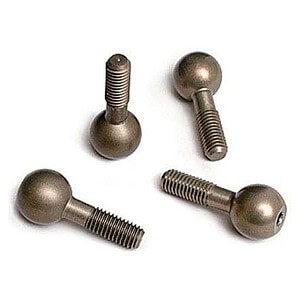 Traxxas Pivot balls hard anodized 7075 T-6 aluminum (4)/ pivot ball cap (4) TRA4933X