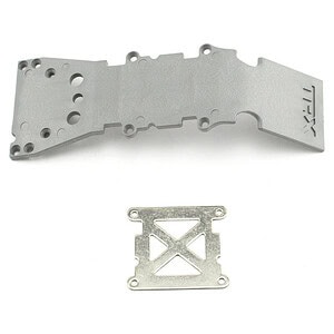 Traxxas Skidplate front plastic (grey)/ stainless steel plate TRA4937A