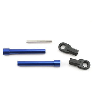 Traxxas Bellcrank posts aluminum (2)/ steering link threaded rod (3x25mm)/ long rod ends (2) TRA4944
