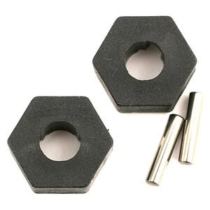 Traxxas Hex wheel hubs (2)/ axle pins (2.5x12mm) (2) TRA4954