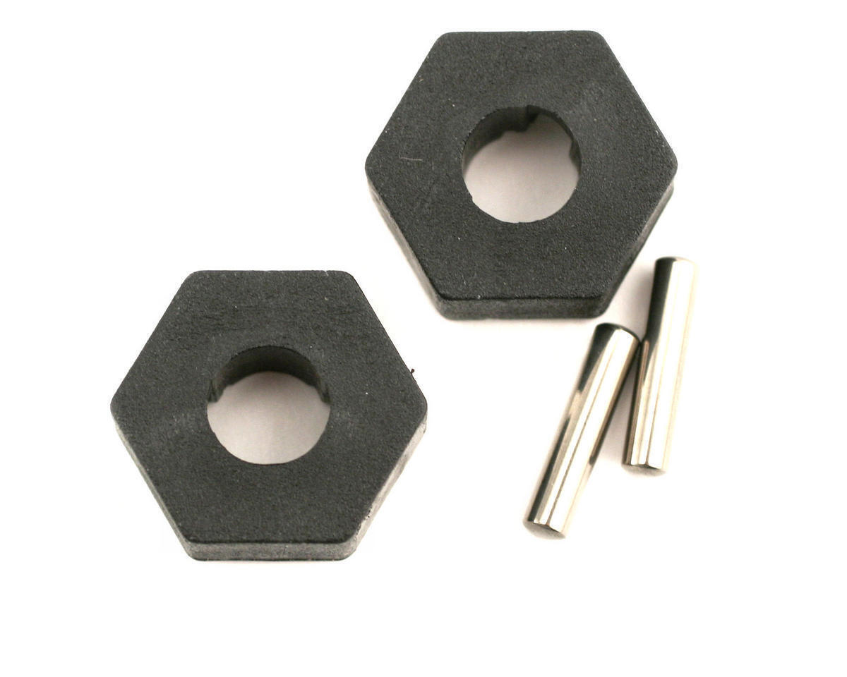 Traxxas Hex wheel hubs (2)/ axle pins (2.5x12mm) (2) TRA4954
