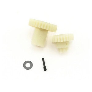 High-quality replacement gear set for RC cars, includes gears, screw, and washer for smooth performance.
