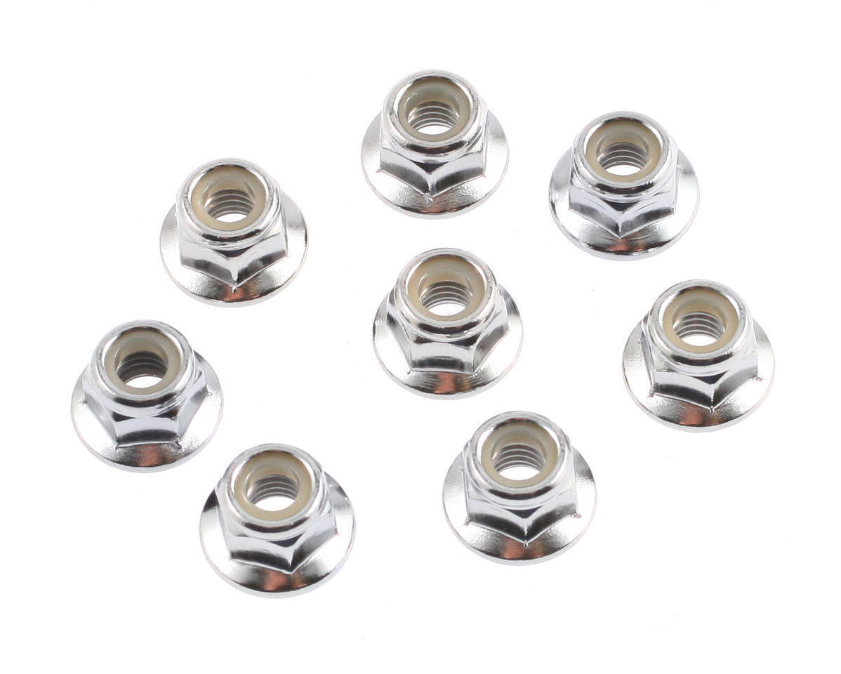 Traxxas Nuts 5mm flanged nylon locking (steel serrated) (8) TRA5147X
