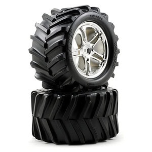 Traxxas Tires and wheels assembled glued  (2)