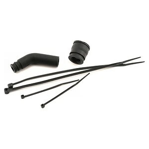 Traxxas Pipe Coupler Molded (Black) w/Exhaust Deflecter TRA5245X