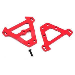 Traxxas Bulkhead tie bars front and rear (red anodized aluminum) TRA5323R