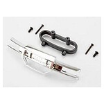 Traxxas Bumper front (chrome)/ bumper mount front/ 4x10mm BCS (2)/ 3x25mm BCS (2) TRA5335A