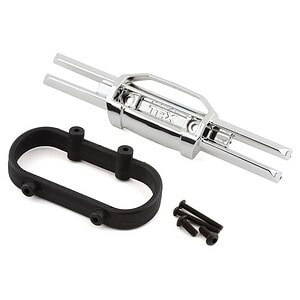 Traxxas Bumper rear (chrome)/ bumper mount rear/ 4x10mm BCS (2)/ 3x25mm BCS (2) TRA5336A