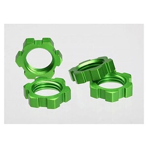 Traxxas Wheel nuts splined 17mm (green-anodized) (4) TRA5353A