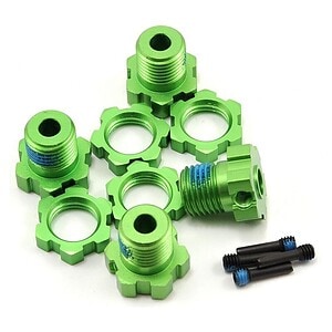 Traxxas Wheel Hubs Splined 17mm (Green) (4) w/Wheel Nuts TRA5353G