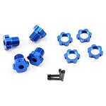 Traxxas Wheel Hubs Splined 17mm (Blue) (4) w/Wheel Nuts tra5353x
