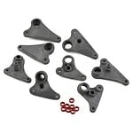 Traxxas Rocker arm set progressive-2 (90-T)/ spacers (red aluminum) (8) TRA5358