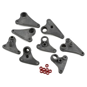 Traxxas Rocker arm set progressive-2 (90-T)/ spacers (red aluminum) (8) TRA5358