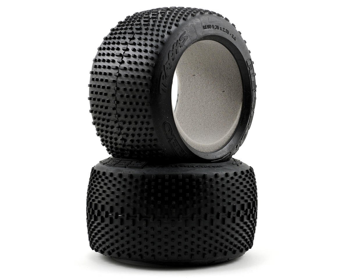 Traxxas Tires Response racing 3.8 (soft-compound narrow profile short knobby design)/ foam inserts (2)
