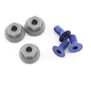 Traxxas Wing mounting hardware (4x8mmCCS (aluminum)(3)/ 4x7mm flanged NL (3) TRA5512